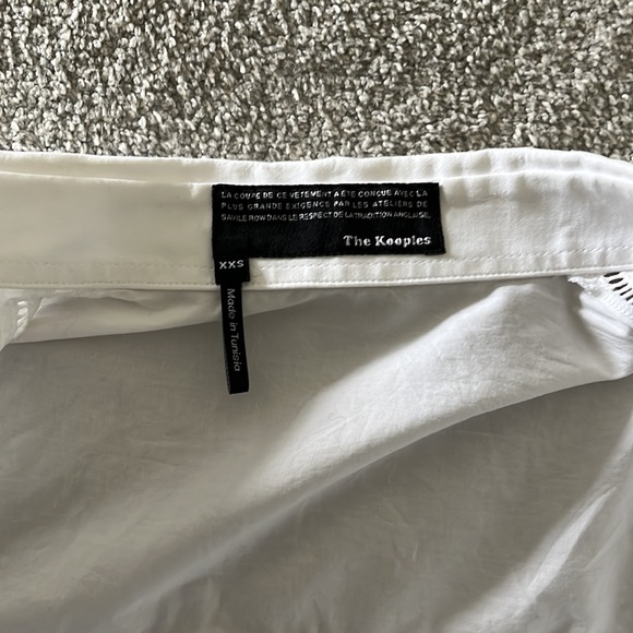 The Kooples White Button Down Shirt with Detail XS - Picture 5 of 7